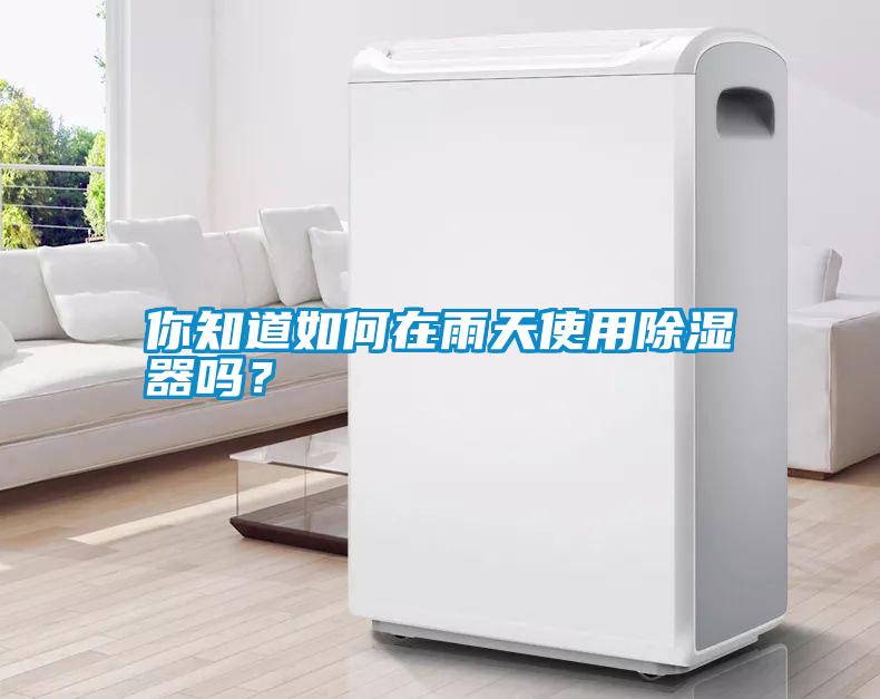 你知道如何在雨天使用除濕器嗎？