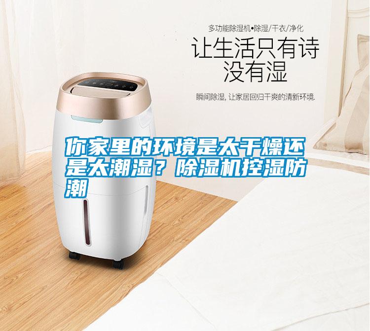 你家里的環境是太干燥還是太潮濕？除濕機控濕防潮