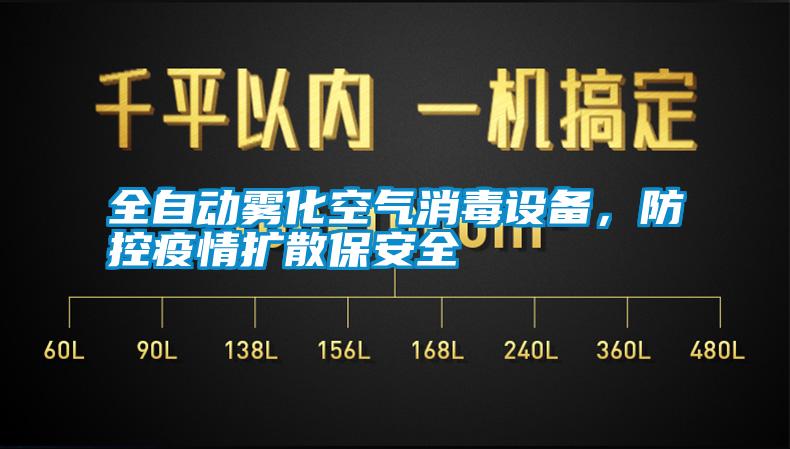 全自動霧化空氣消毒設備，防控疫情擴散保安全