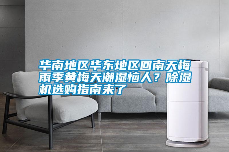 華南地區華東地區回南天梅雨季黃梅天潮濕惱人？除濕機選購指南來了