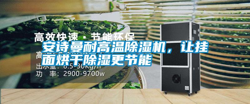 安詩曼耐高溫除濕機，讓掛面烘干除濕更節能