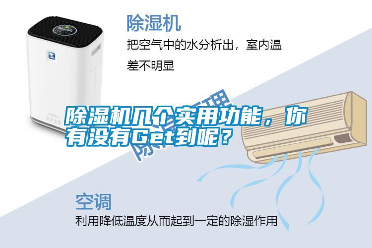 除濕機幾個實用功能，你有沒有Get到呢？