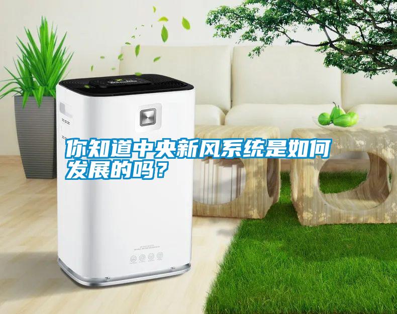你知道中央新風系統是如何發展的嗎？
