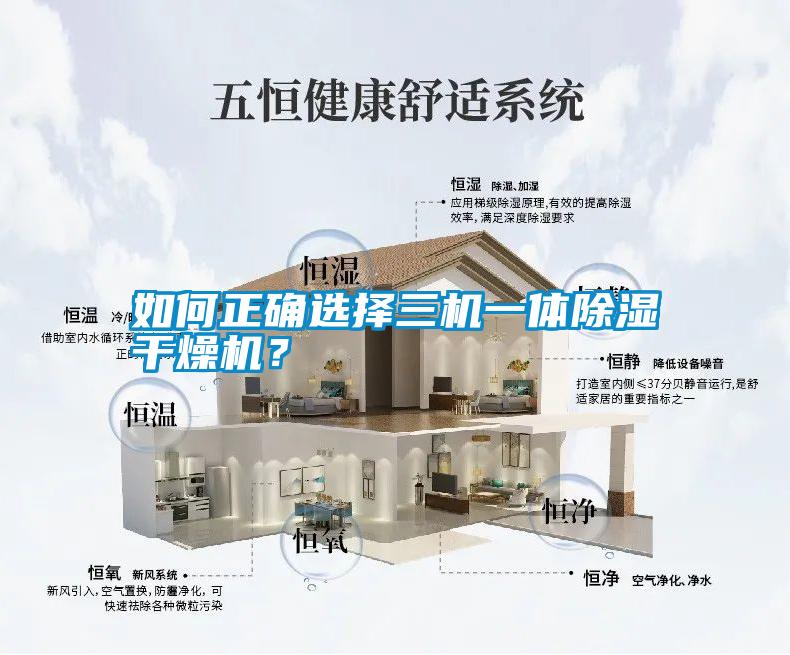 如何正確選擇三機一體除濕干燥機？