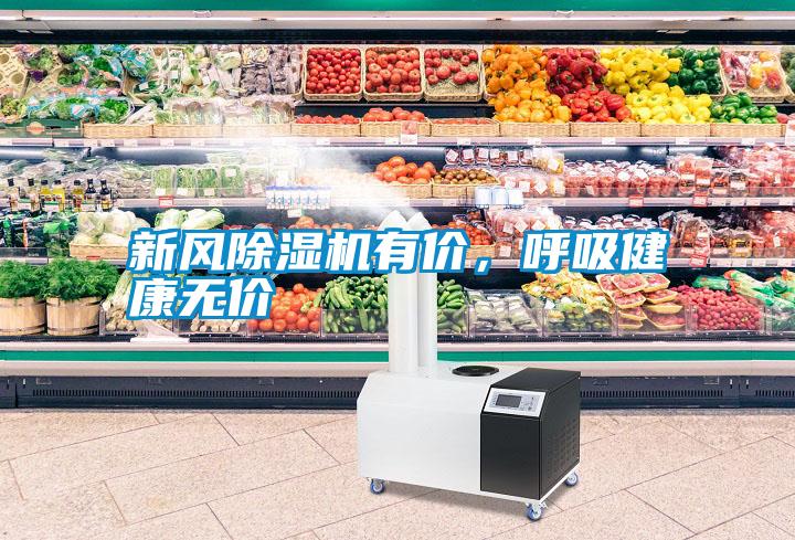 新風除濕機有價，呼吸健康無價