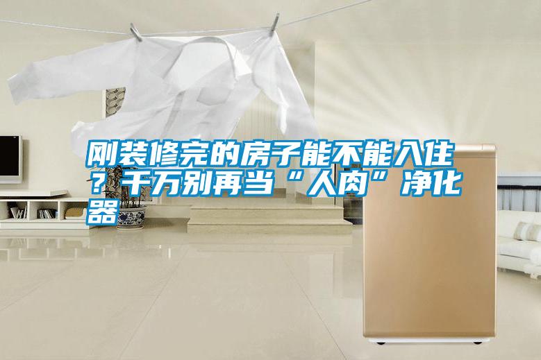 剛裝修完的房子能不能入??？千萬別再當“人肉”凈化器