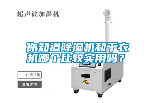 你知道除濕機和干衣機哪個比較實用嗎？