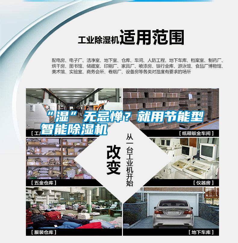 “濕”無忌憚？就用節能型智能除濕機