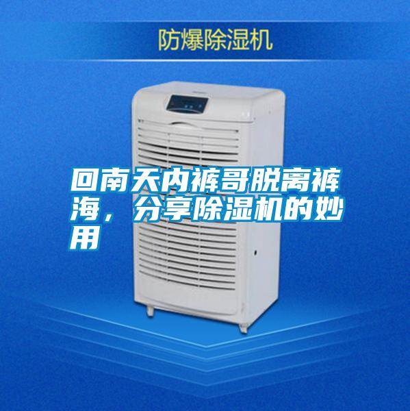 回南天內褲哥脫離褲海，分享除濕機的妙用