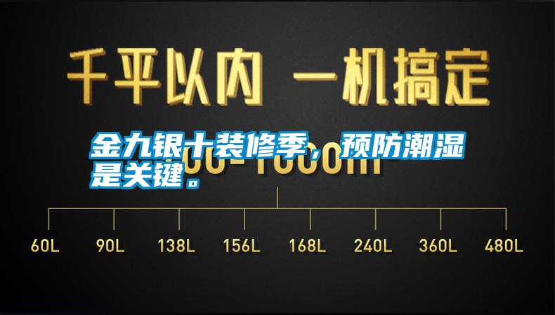 金九銀十裝修季，預防潮濕是關鍵。