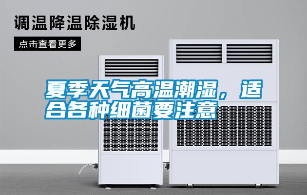 夏季天氣高溫潮濕，適合各種細菌要注意
