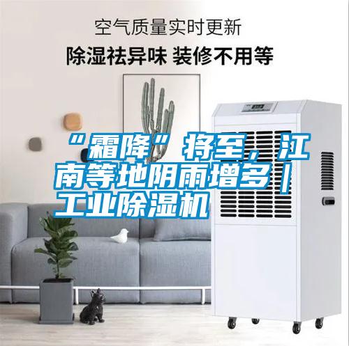 “霜降”將至，江南等地陰雨增多｜工業除濕機