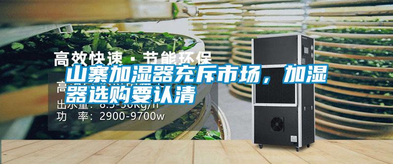 山寨加濕器充斥市場，加濕器選購要認清