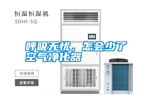 呼吸無憂，怎會少了空氣凈化器