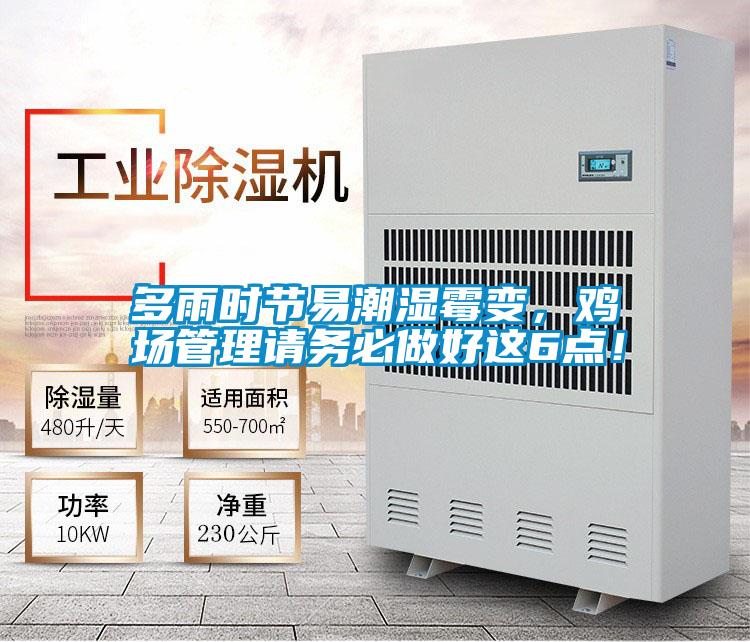 多雨時節易潮濕霉變，雞場管理請務必做好這6點！