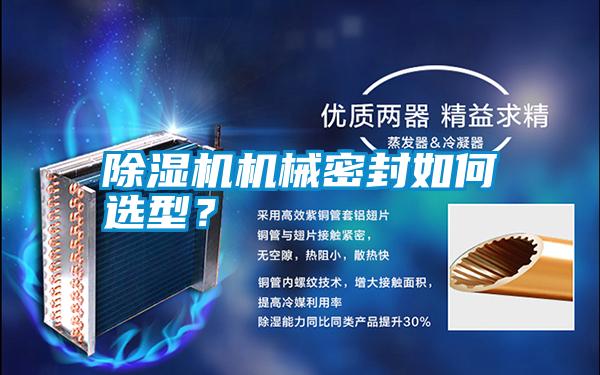 除濕機機械密封如何選型？