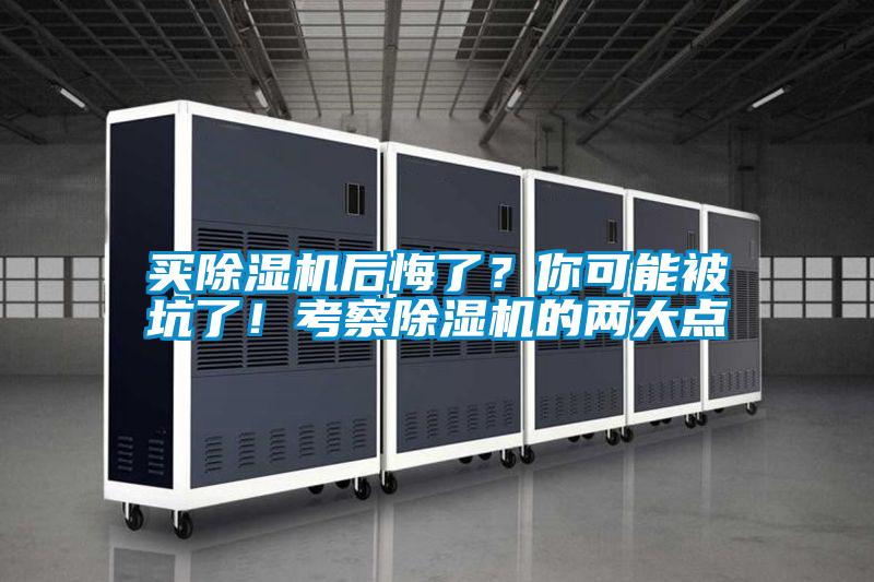 買除濕機后悔了？你可能被坑了！考察除濕機的兩大點