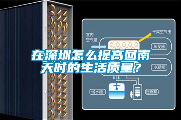 在深圳怎么提高回南天時的生活質量？