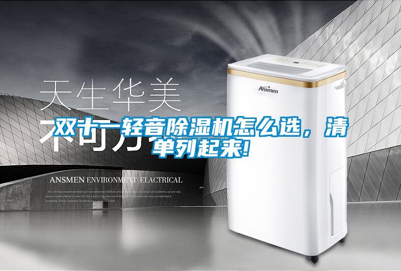 雙十一輕音除濕機怎么選，清單列起來!