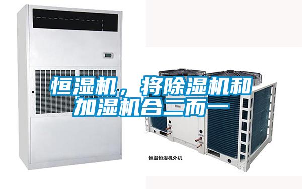 恒濕機，將除濕機和加濕機合二而一