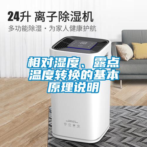 相對濕度、露點溫度轉換的基本原理說明