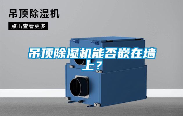 吊頂除濕機能否嵌在墻上？