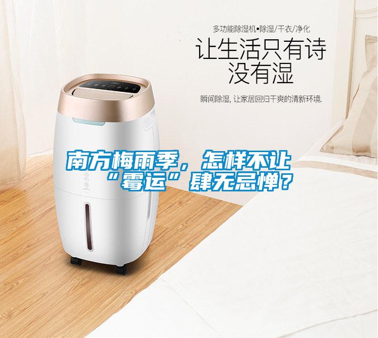 南方梅雨季，怎樣不讓“霉運”肆無忌憚？