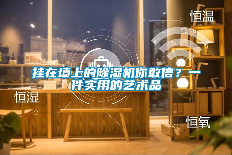 掛在墻上的除濕機你敢信？一件實用的藝術品