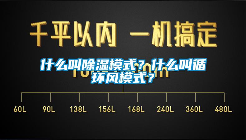 什么叫除濕模式？什么叫循環風模式？