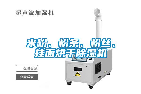 米粉、粉條、粉絲、掛面烘干除濕機