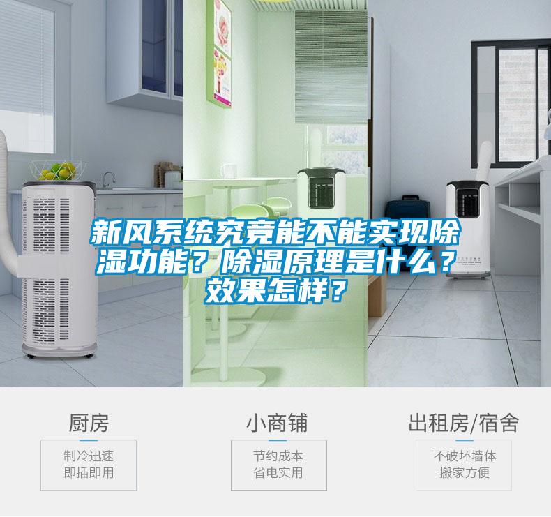 新風系統究竟能不能實現除濕功能？除濕原理是什么？效果怎樣？