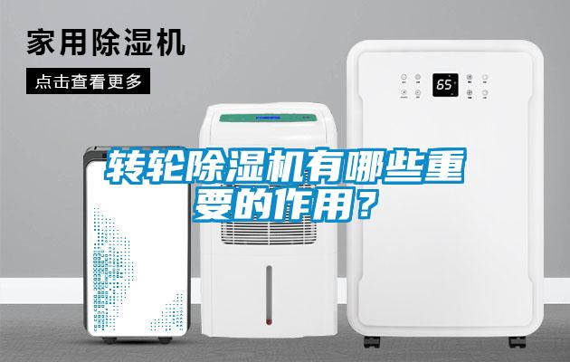 轉輪除濕機有哪些重要的作用？