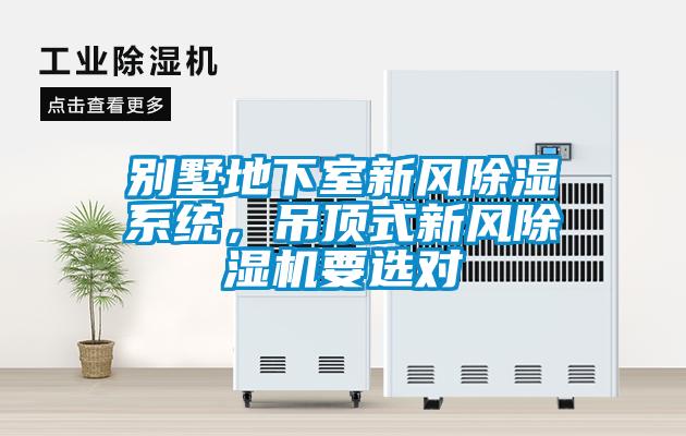 別墅地下室新風除濕系統，吊頂式新風除濕機要選對