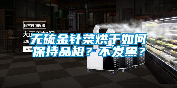 無硫金針菜烘干如何保持品相？不發黑？