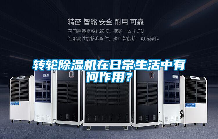 轉輪除濕機在日常生活中有何作用？