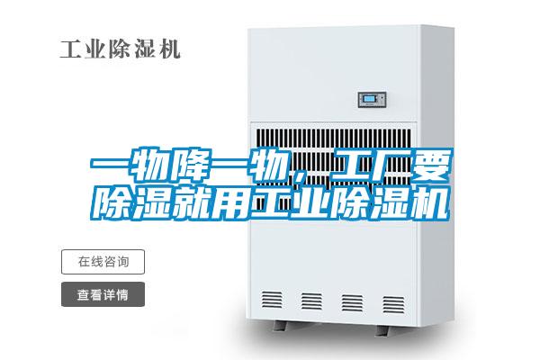 一物降一物，工廠要除濕就用工業除濕機