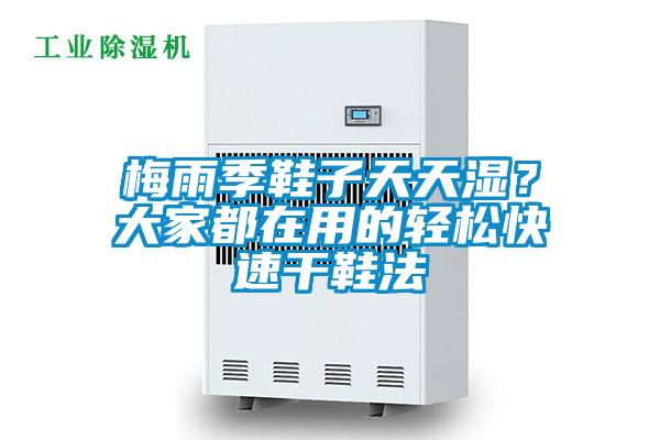 梅雨季鞋子天天濕？大家都在用的輕松快速干鞋法