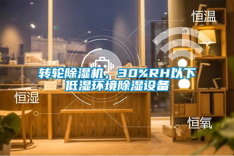 轉輪除濕機，30%RH以下低濕環境除濕設備