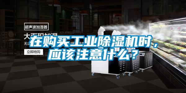 在購買工業除濕機時，應該注意什么？