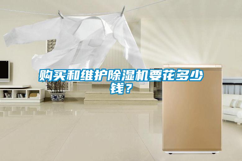 購買和維護除濕機要花多少錢？