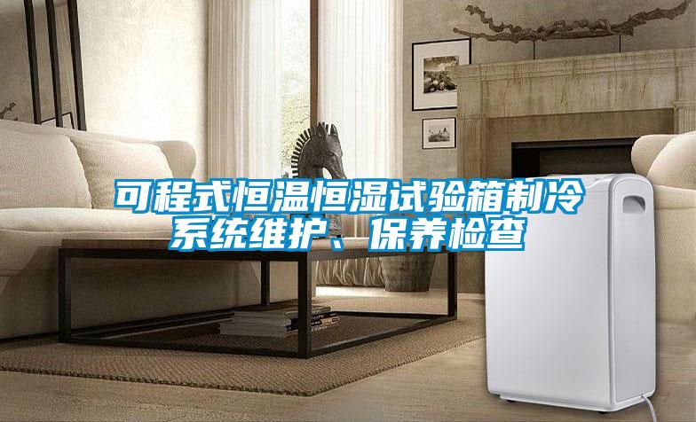 可程式恒溫恒濕試驗箱制冷系統維護、保養檢查