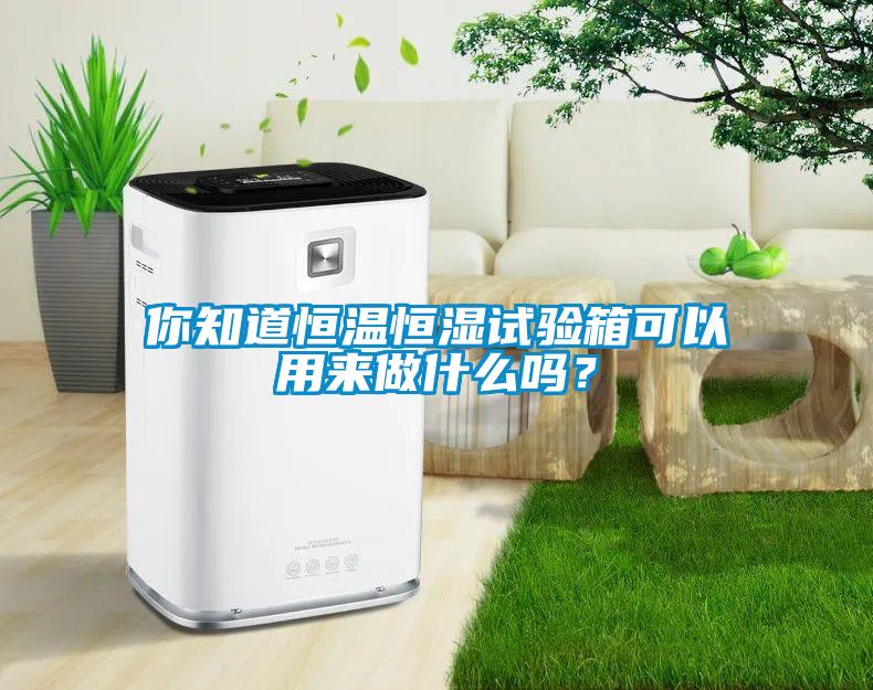 你知道恒溫恒濕試驗箱可以用來做什么嗎？