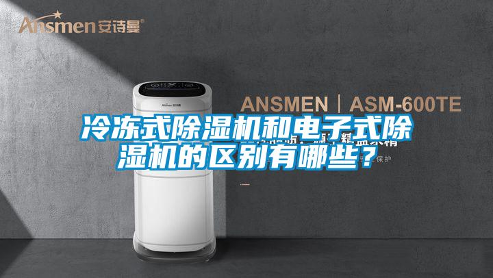 冷凍式除濕機和電子式除濕機的區別有哪些？