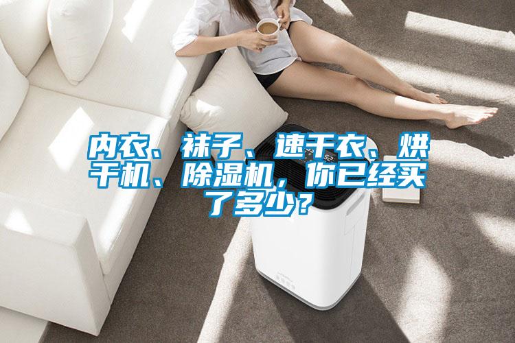內衣、襪子、速干衣、烘干機、除濕機，你已經買了多少？