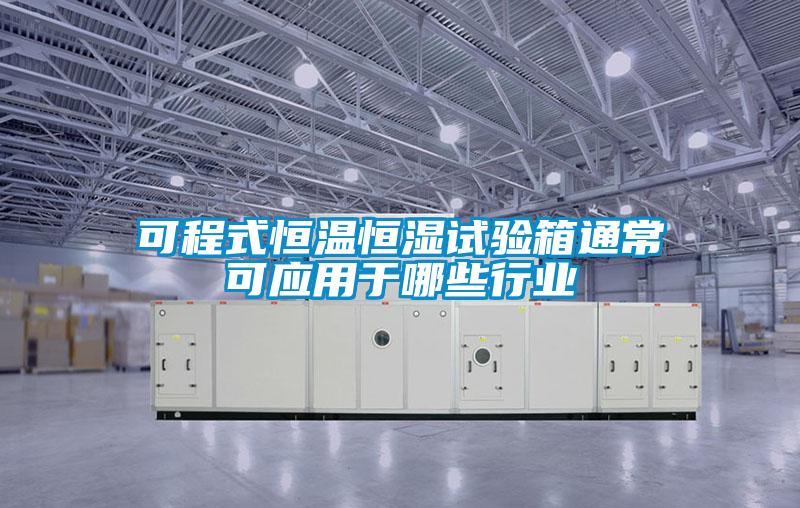 可程式恒溫恒濕試驗箱通?？蓱糜谀男┬袠I