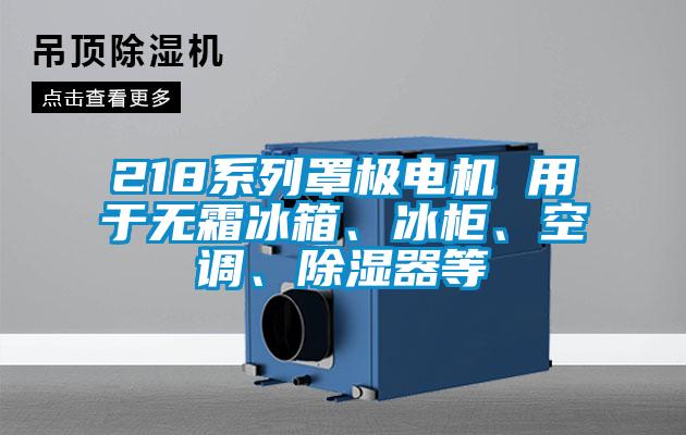 218系列罩極電機 用于無霜冰箱、冰柜、空調、除濕器等