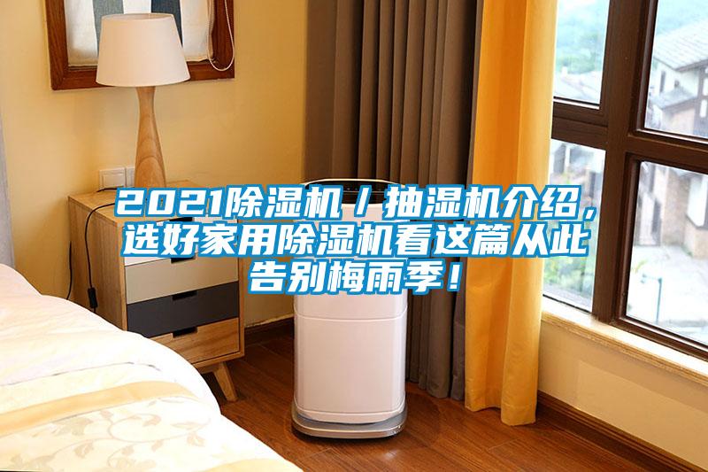 2021除濕機／抽濕機介紹，選好家用除濕機看這篇從此告別梅雨季！