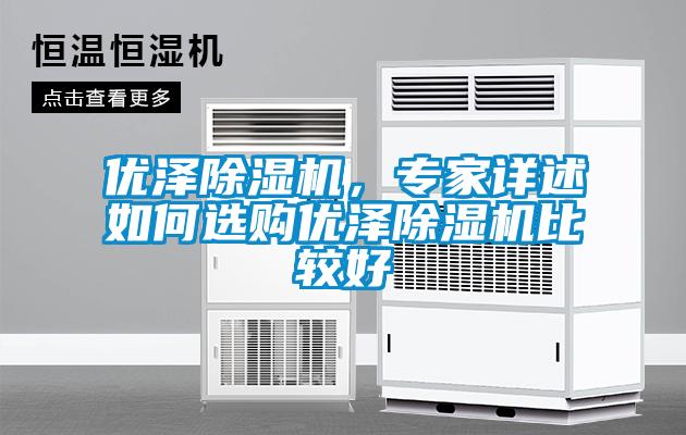 優澤除濕機，專家詳述如何選購優澤除濕機比較好