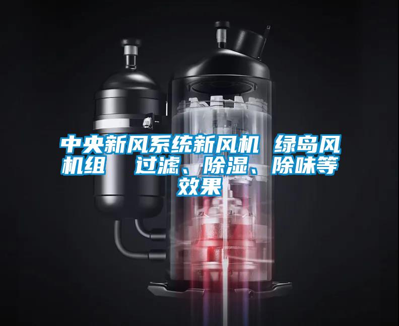 中央新風系統新風機 綠島風機組  過濾、除濕、除味等效果