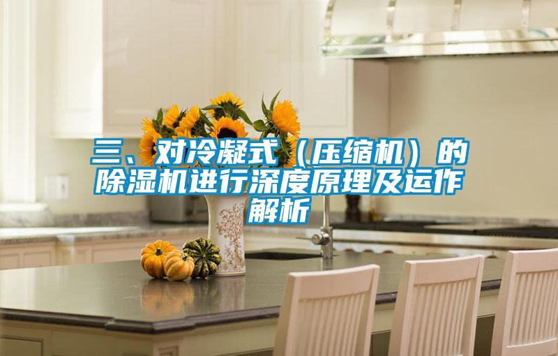 三、對冷凝式（壓縮機）的除濕機進行深度原理及運作解析